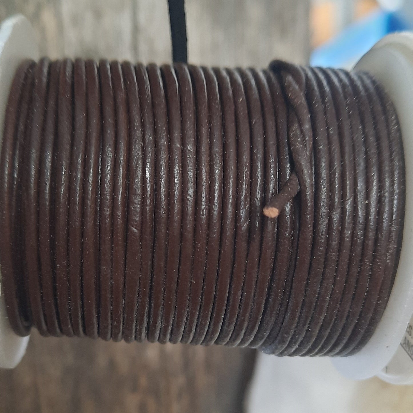Dark Brown Leather Cord ( Lace )