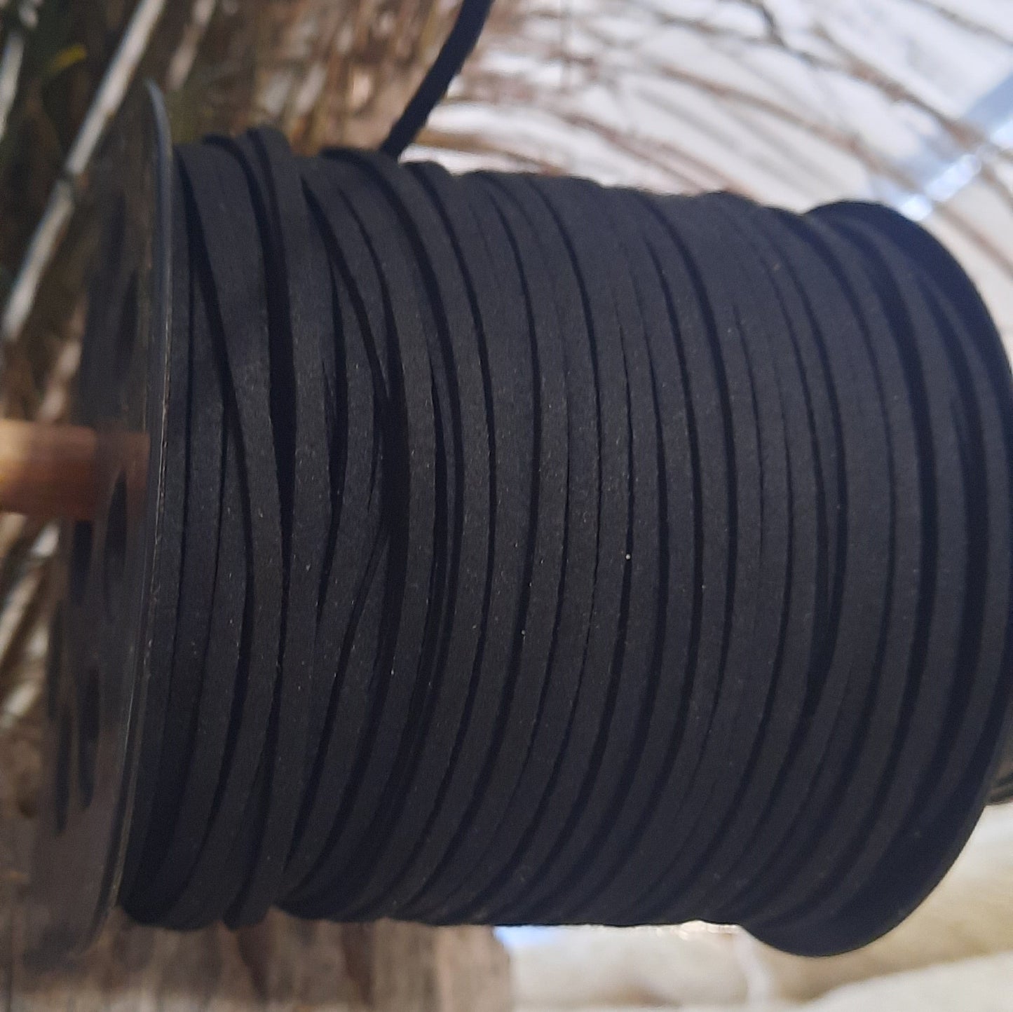 Black Leather Cord ( Lace )