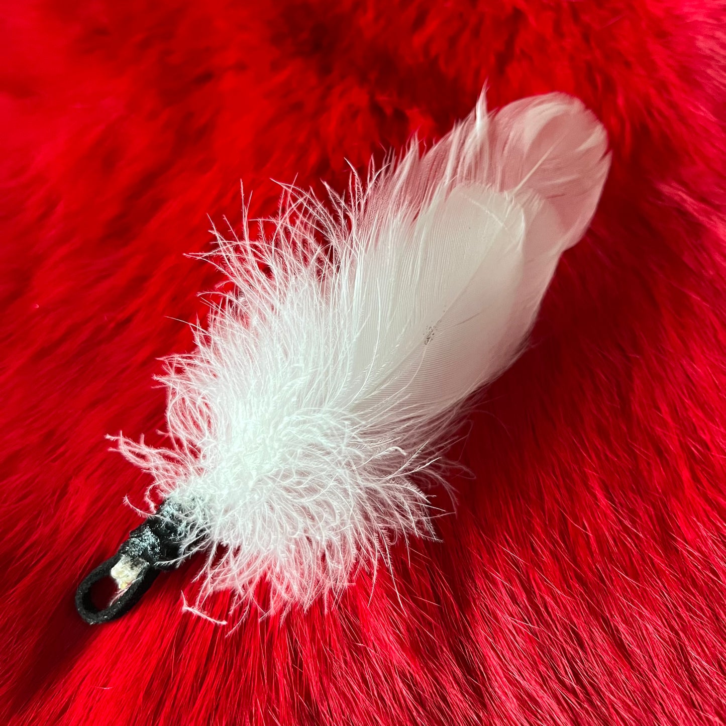 Accessoire en plumes de lagopède
