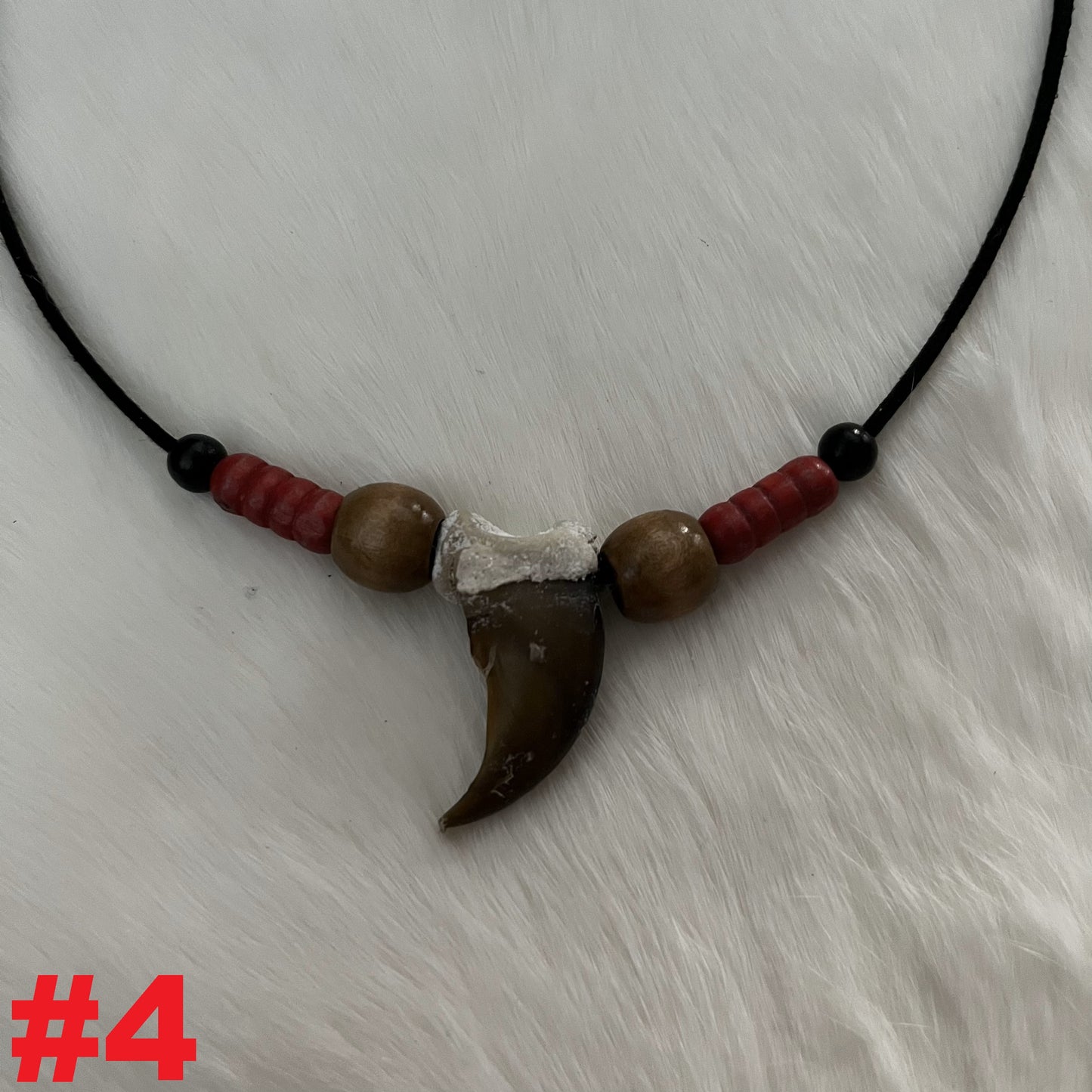 Collier griffe d'ours - Perles colorées