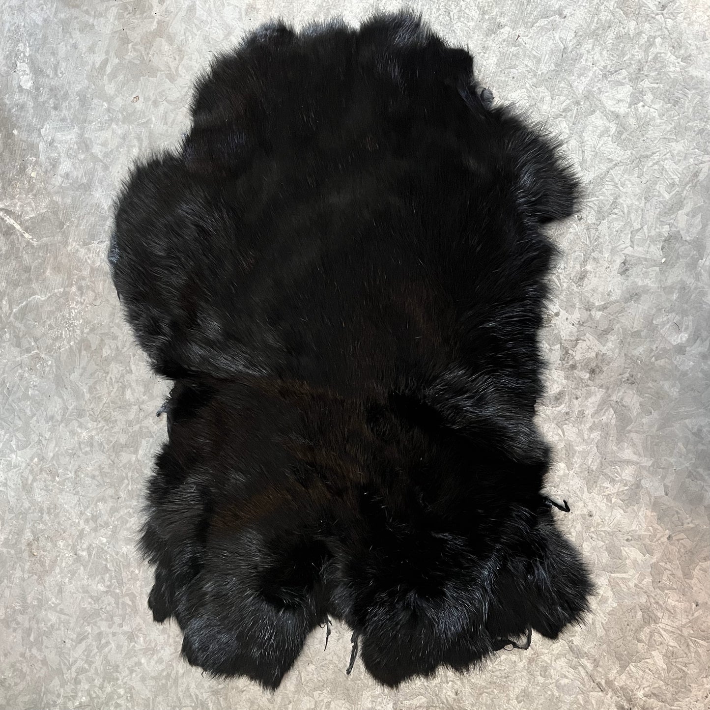 Rabbit Fur - Dyed Black