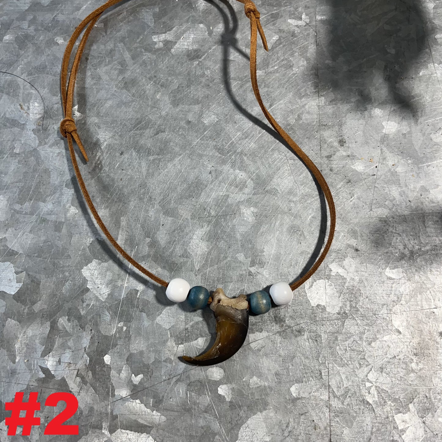 Bear Claw Necklace - Colored Beads