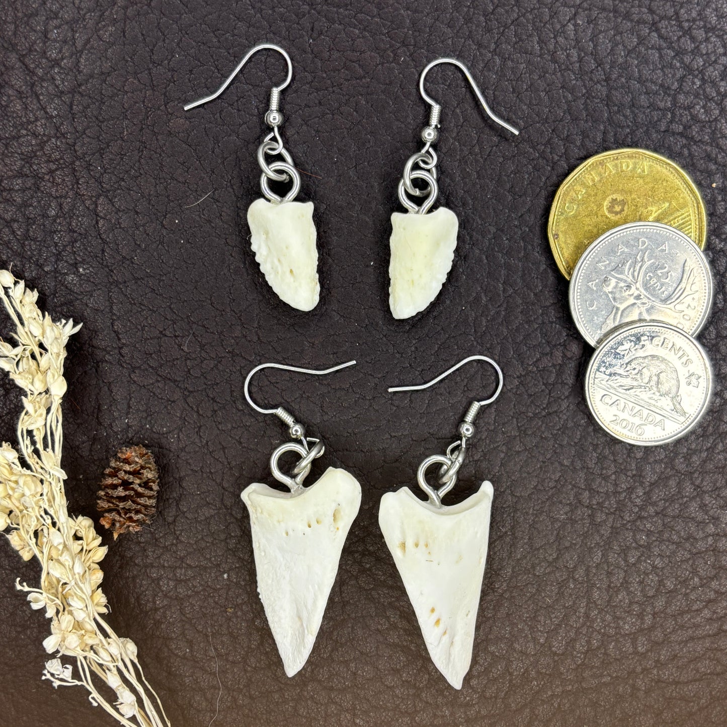 Earrings - Deer coffin bones