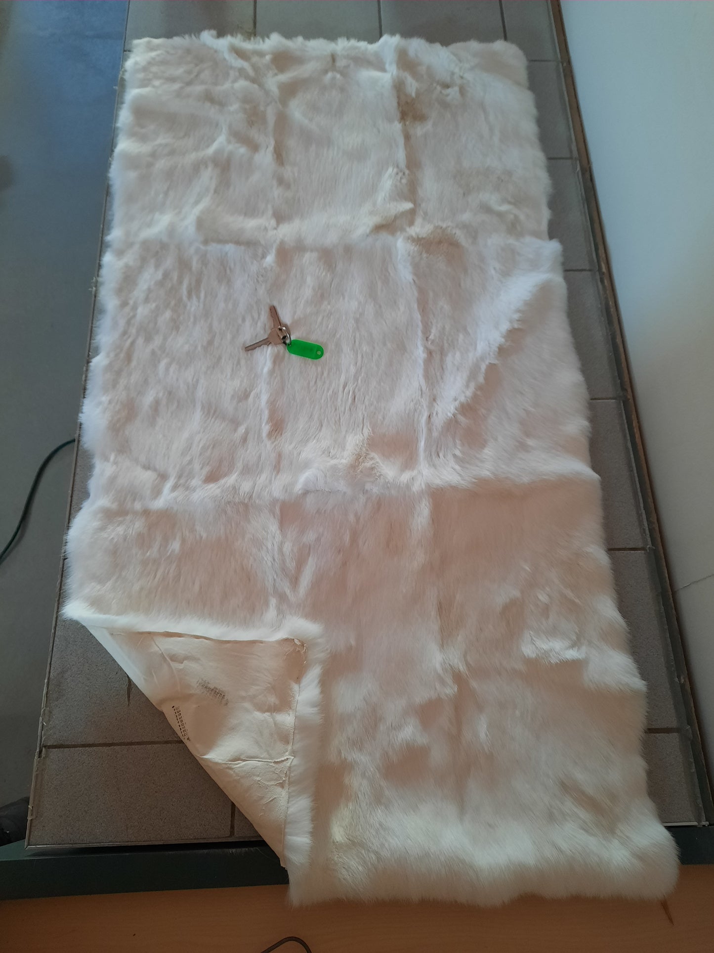 White Rabbit Fur, 2'X4'