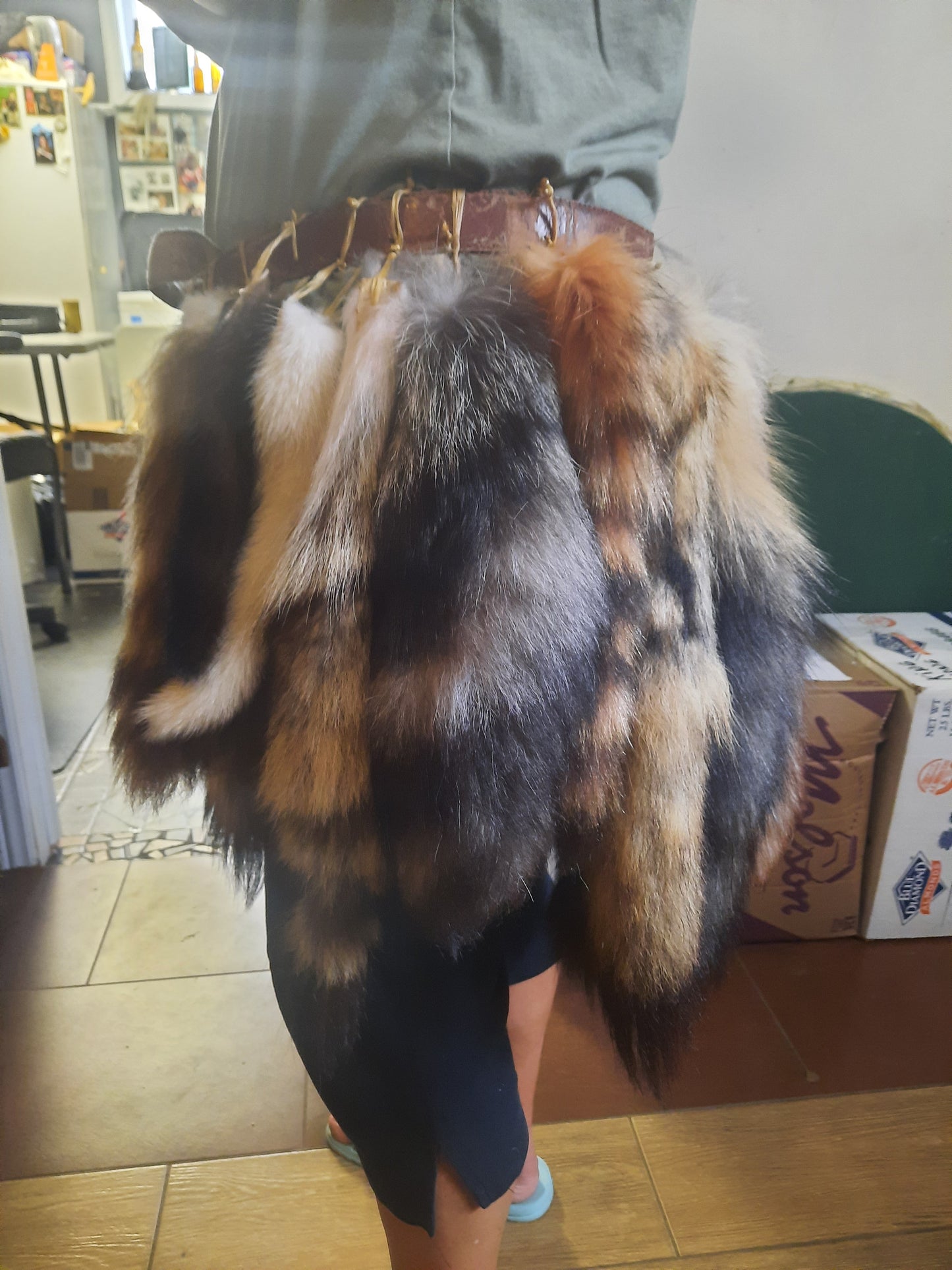 Ceinture queue de renard et coyote - Produit personnalisé