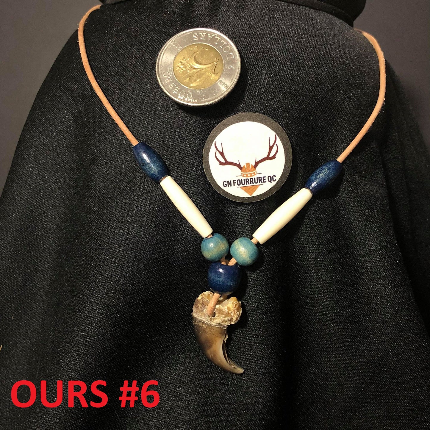 Bear Claw Necklace - Colored Beads