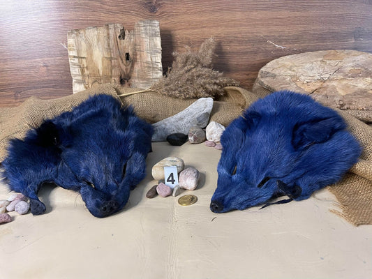 Fox Head Pelts - Dyed