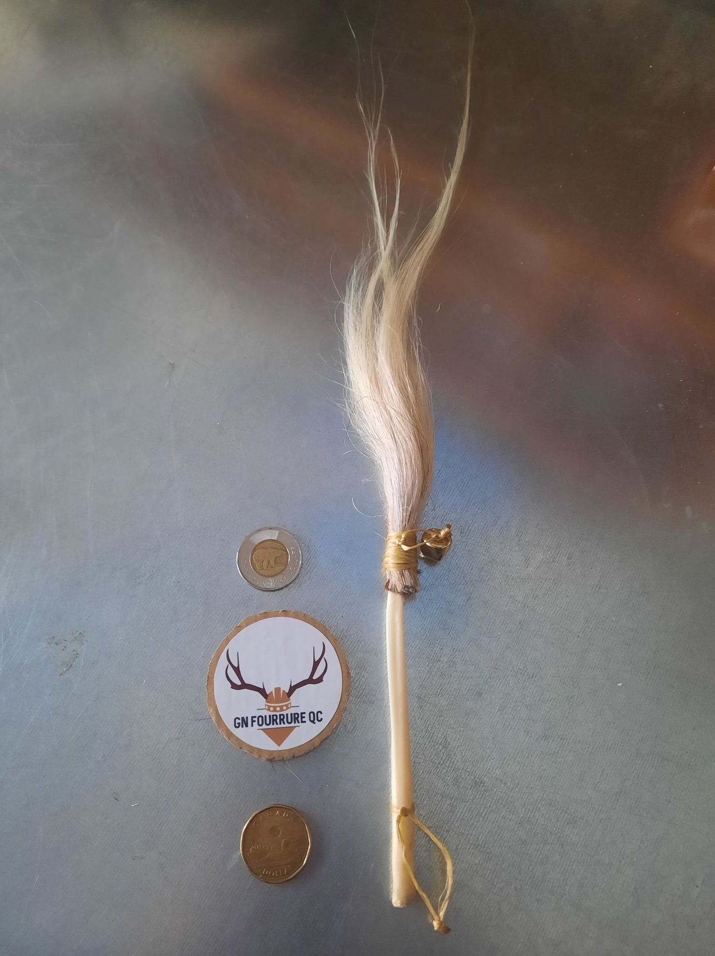 Carillon de porte en forme de balai de sorcière Bear Baculum