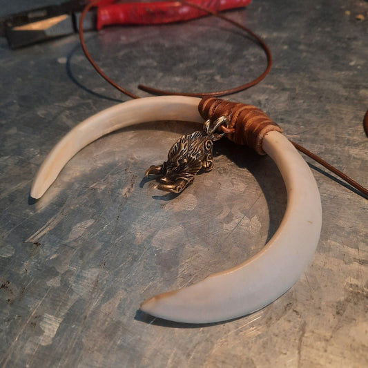 Viking Boar Tusk Necklace