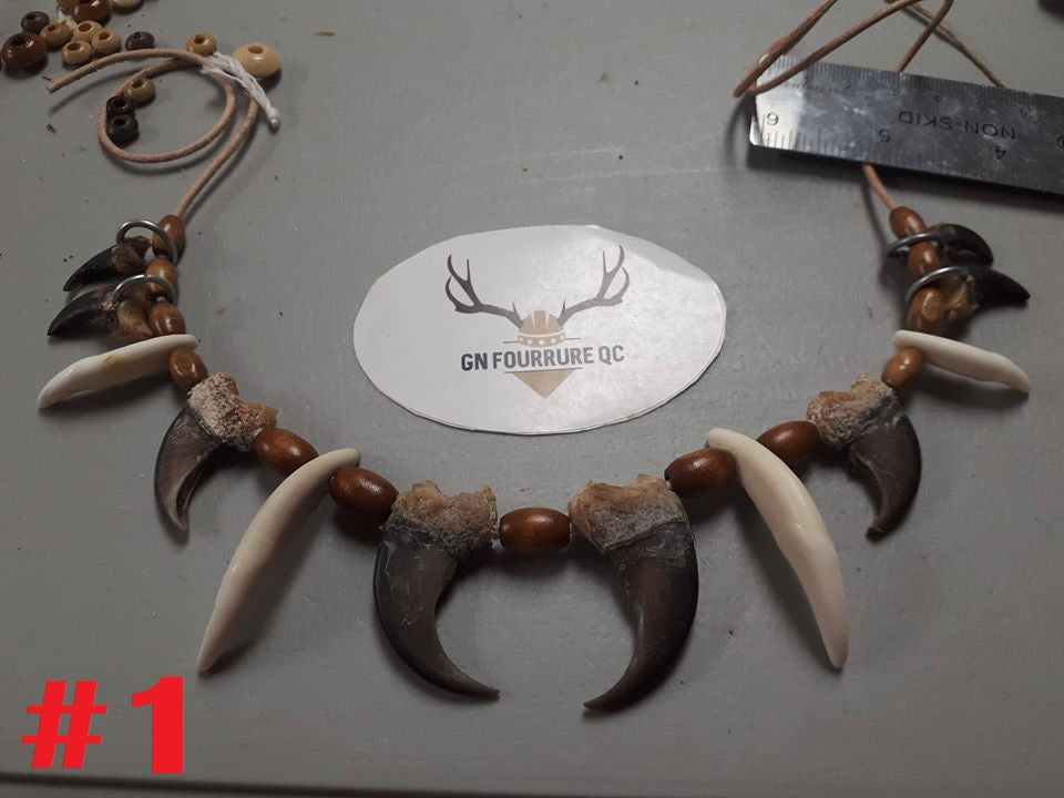 Chieftain Bear Tooth Necklace – Medieval Fur