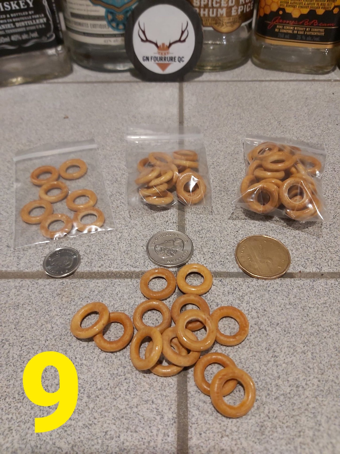 Pièces de collier en bois