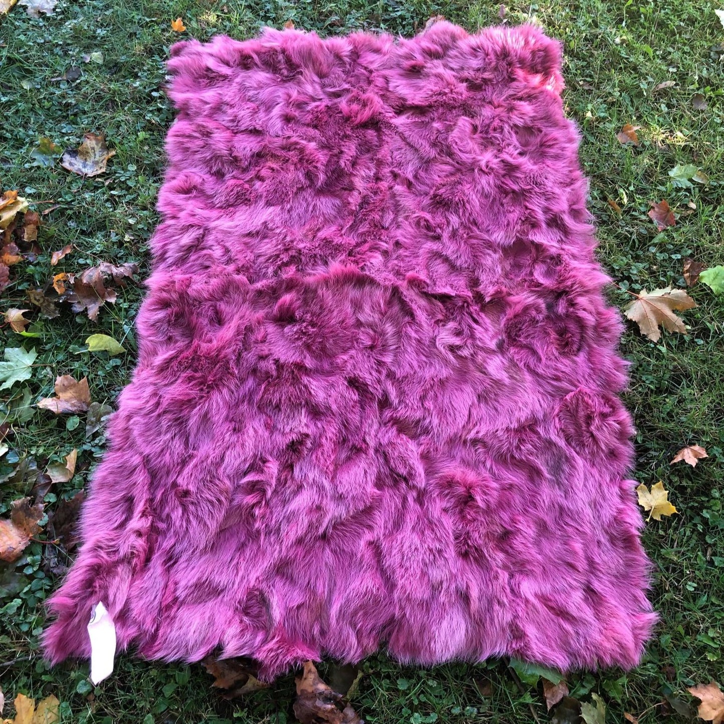 Fourrure de chèvre rose, patch