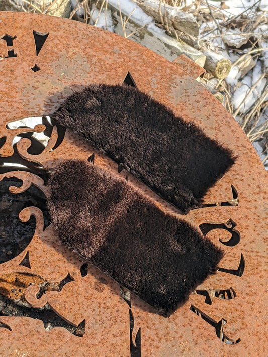 Beaver Fur Foot Warmers - sold as a pair