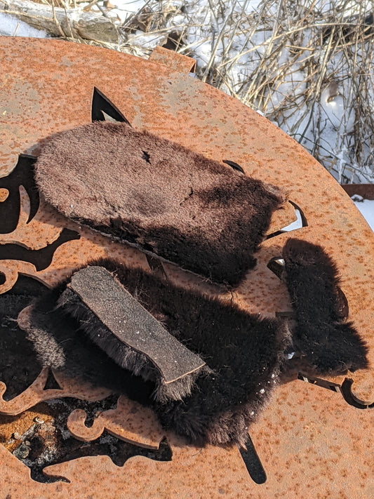 Beaver Fur Hand Warmers - sold as a pair