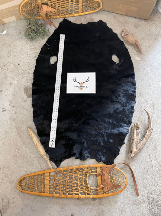Black Dyed Seal Skins, Large