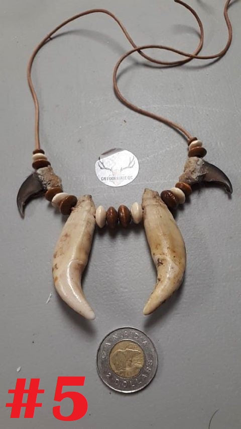 Collier Dents et Griffes d'Ours Collection "Chieftain" - Personnalisé