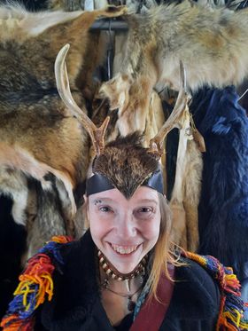 Deer Antler Headdress
