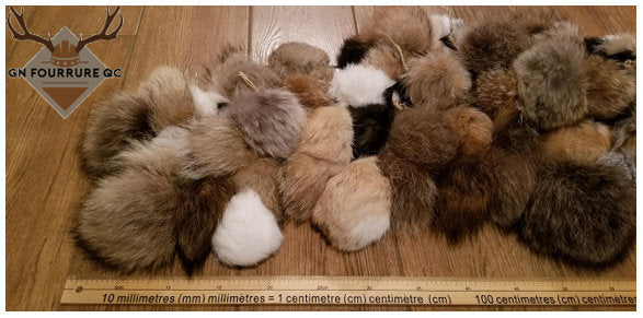 Pompons en fourrure – Fourrure véritable