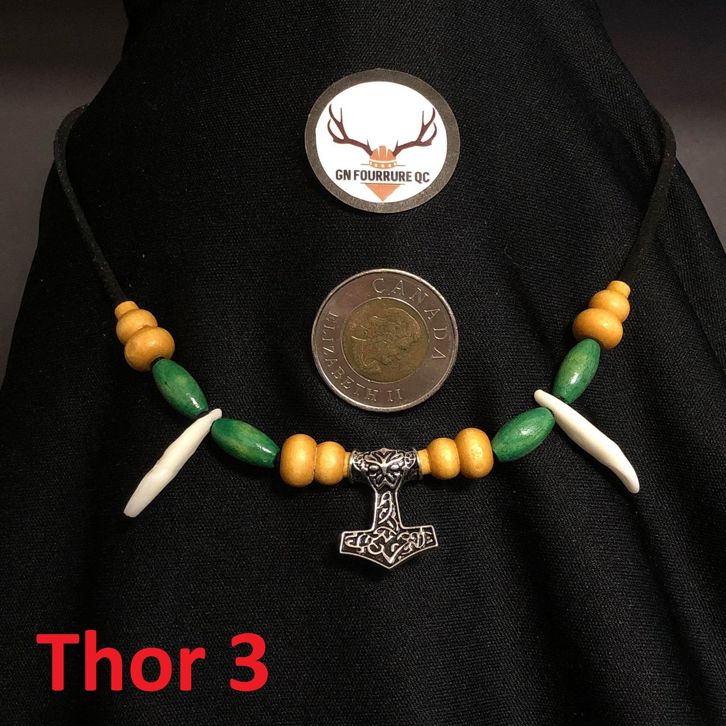 Collier Viking avec marteau de Thor