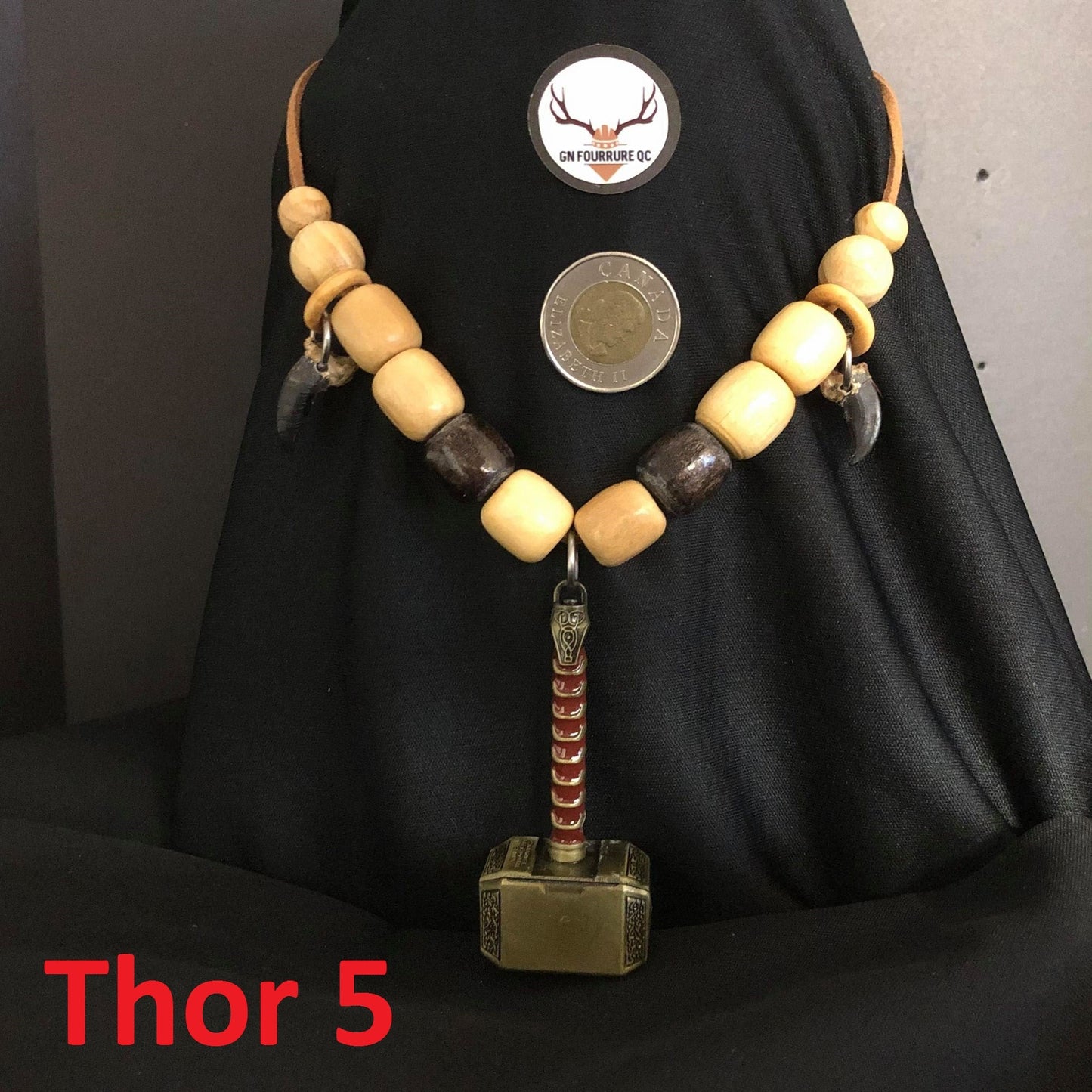 Collier Viking avec marteau de Thor