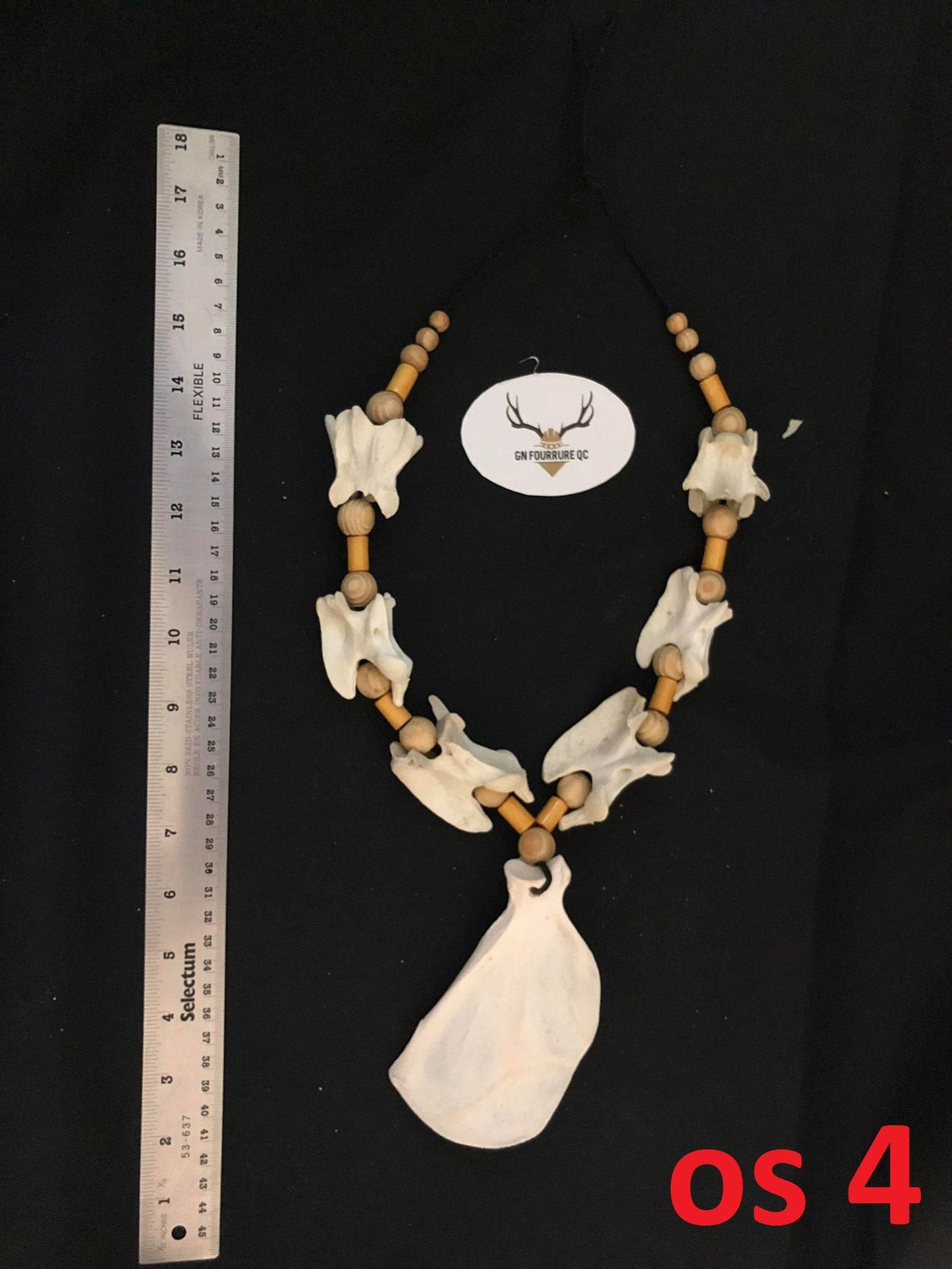 Collier en os d'animaux - Os mixtes