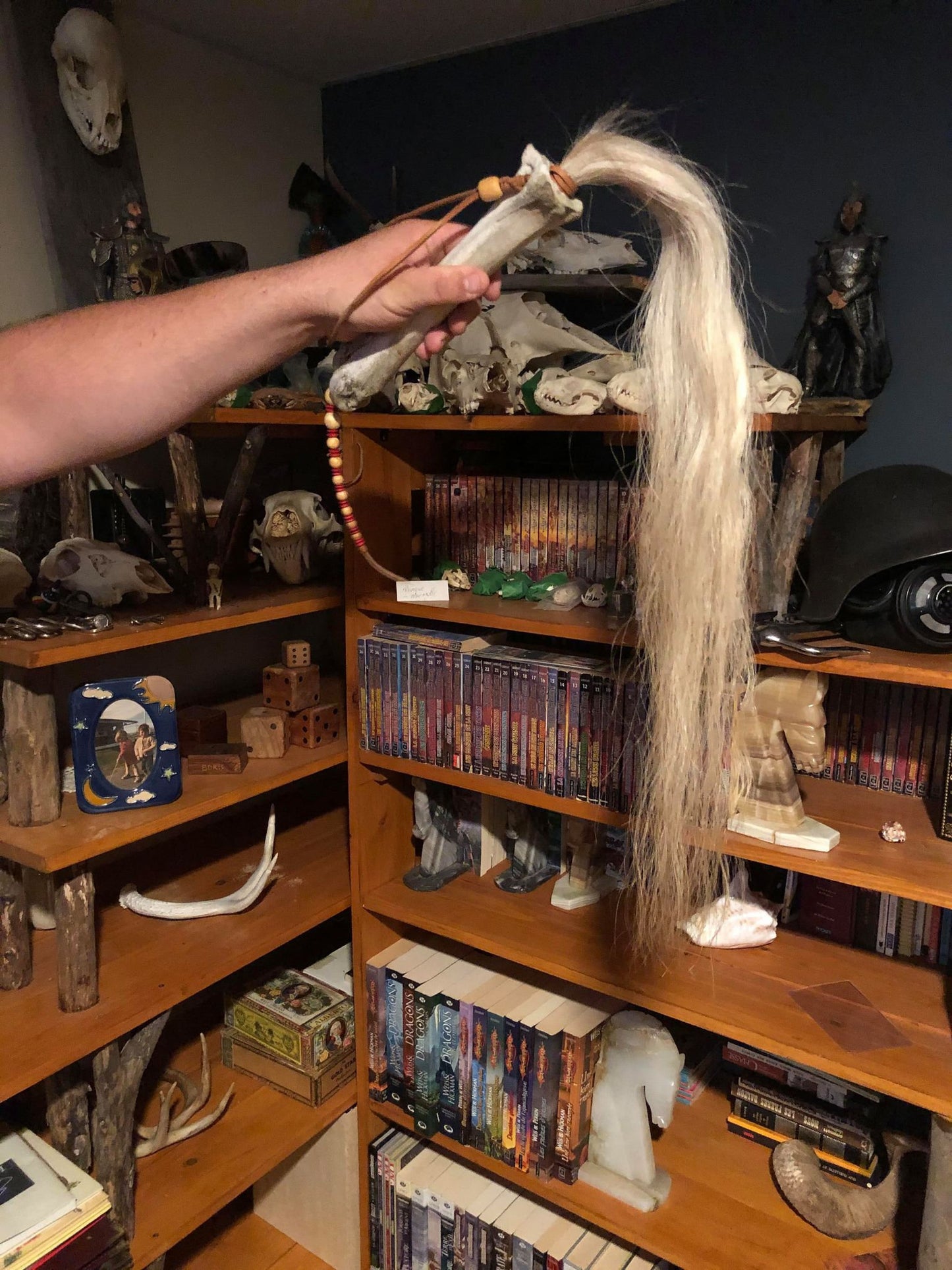 Horse Hair and Bone Whip