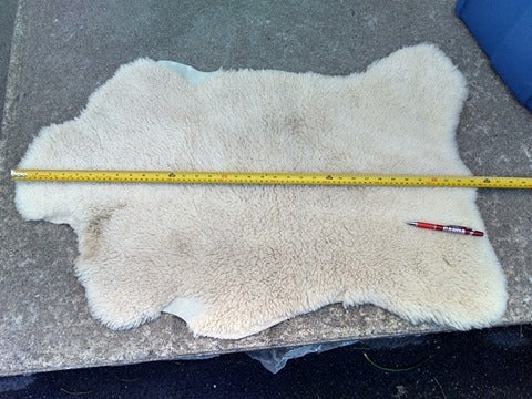 Grande Fourrure De Mouton Rasée