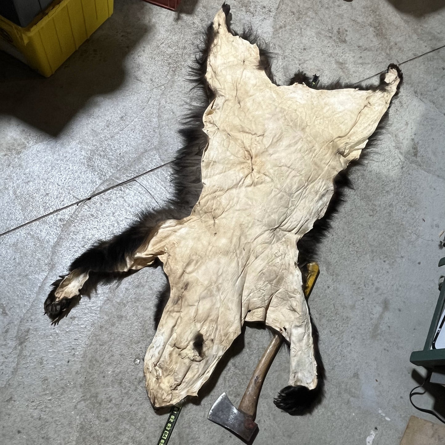 Large Black Bear Fur
