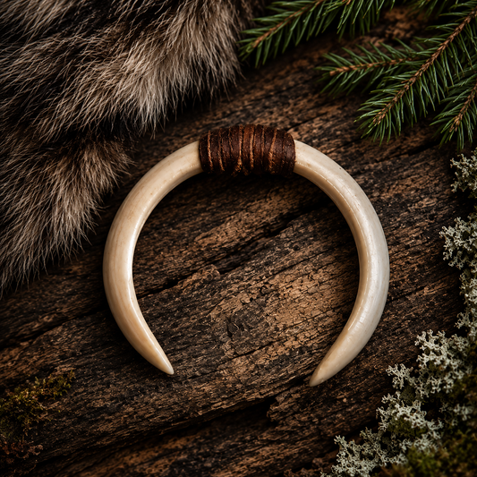 Large Wild Boar Tusks Pendants