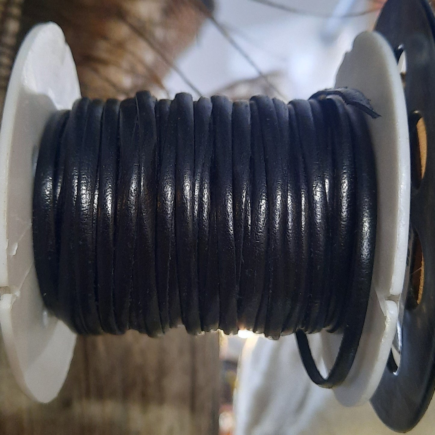 Black Leather Cord ( Lace )