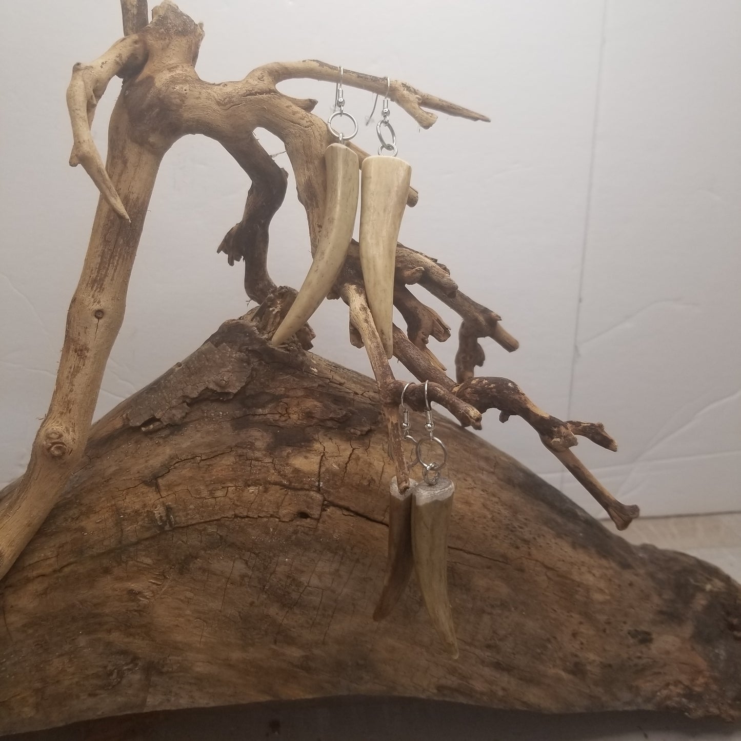 Earrings - Deer antler points