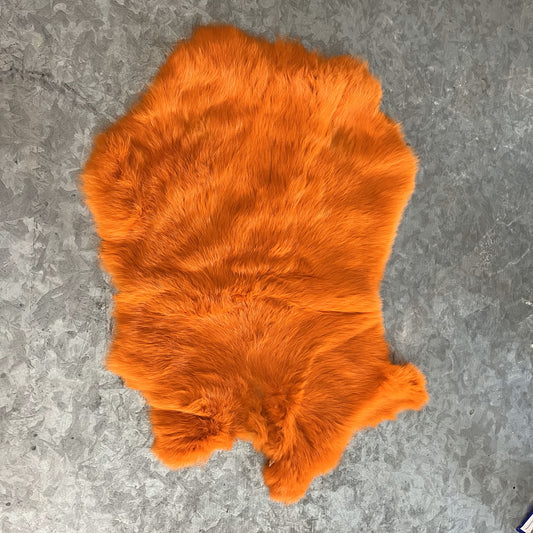 Rabbit Fur - Dyed Orange