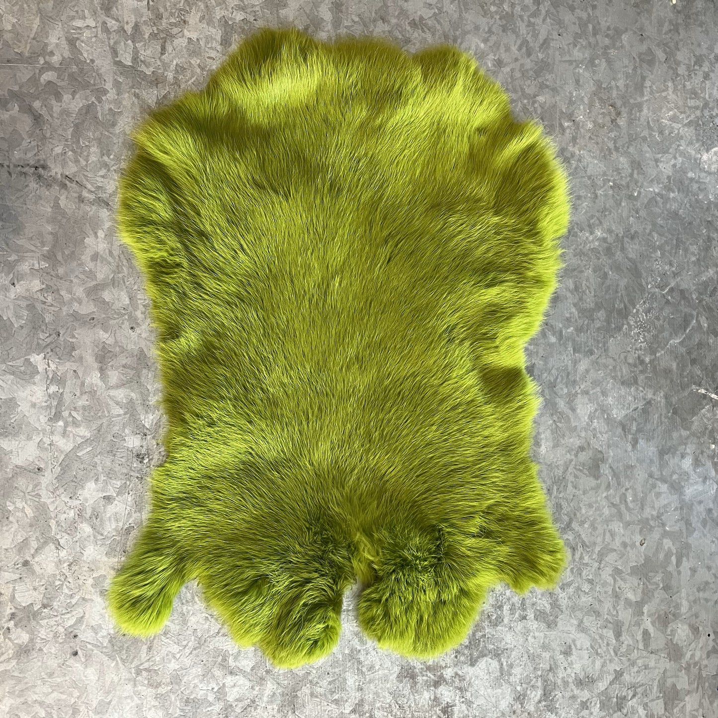 Rabbit Fur - Dyed Acid Green