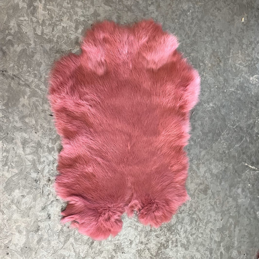 Rabbit Fur - Dyed Pink