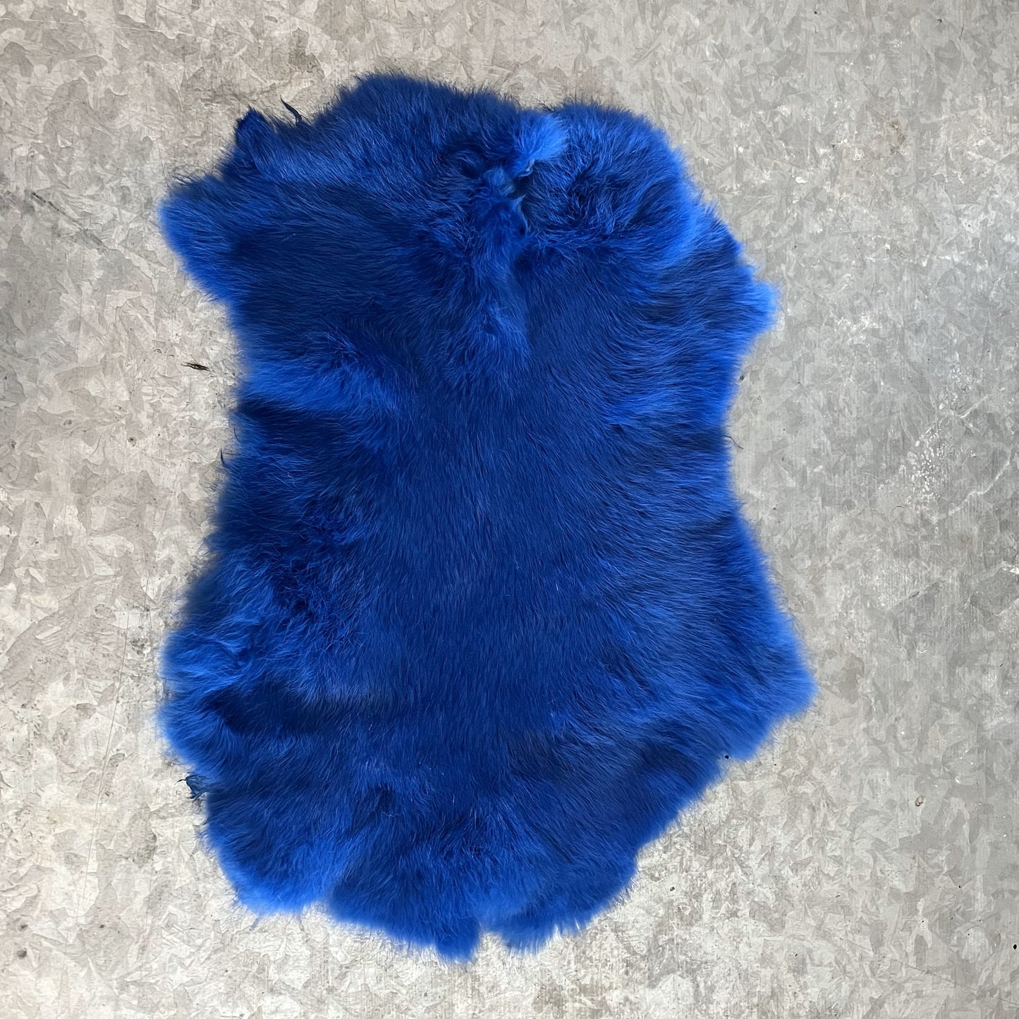 Rabbit Fur - Dyed Blue