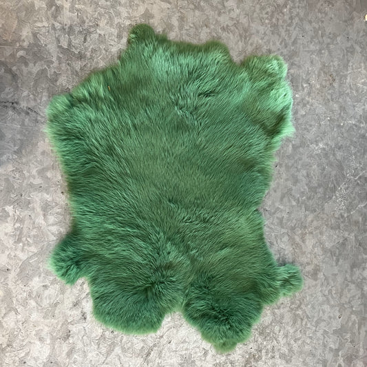 Rabbit Fur - Dyed Emerald Green