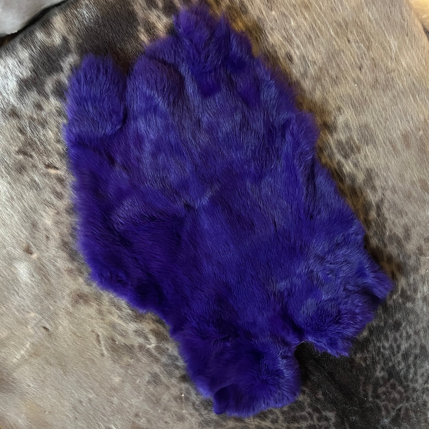 Rabbit Fur - Dyed Purple