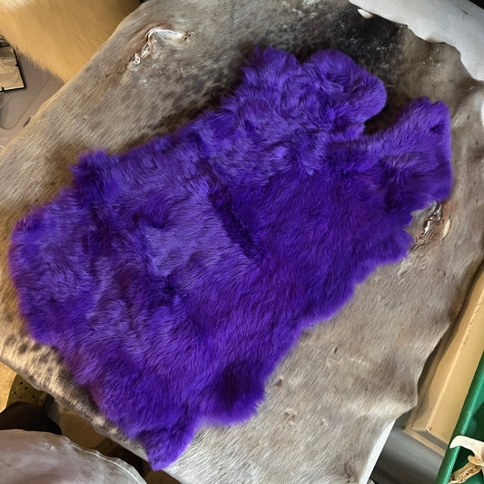 Rabbit Fur - Dyed Purple