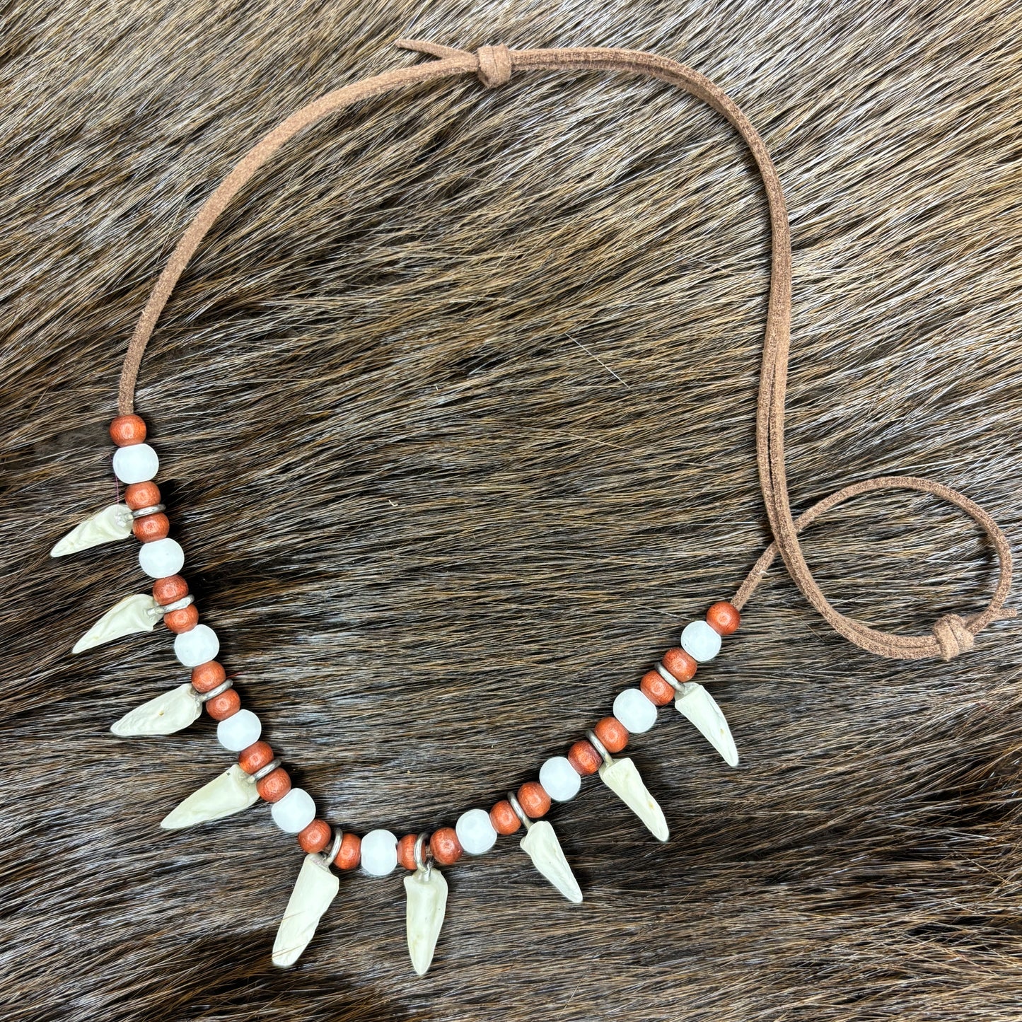 Deer coffin bone necklaces
