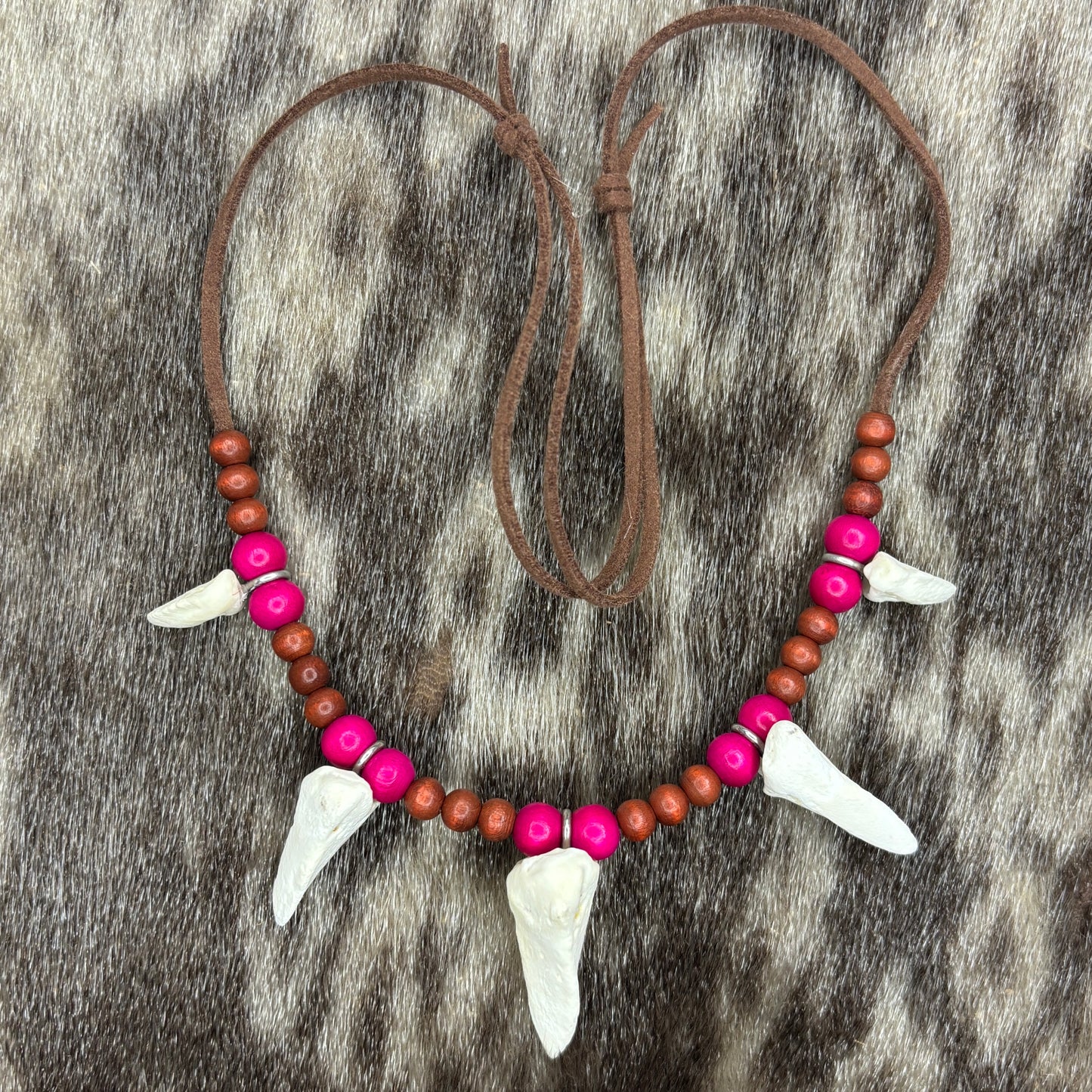 Deer coffin bone necklaces