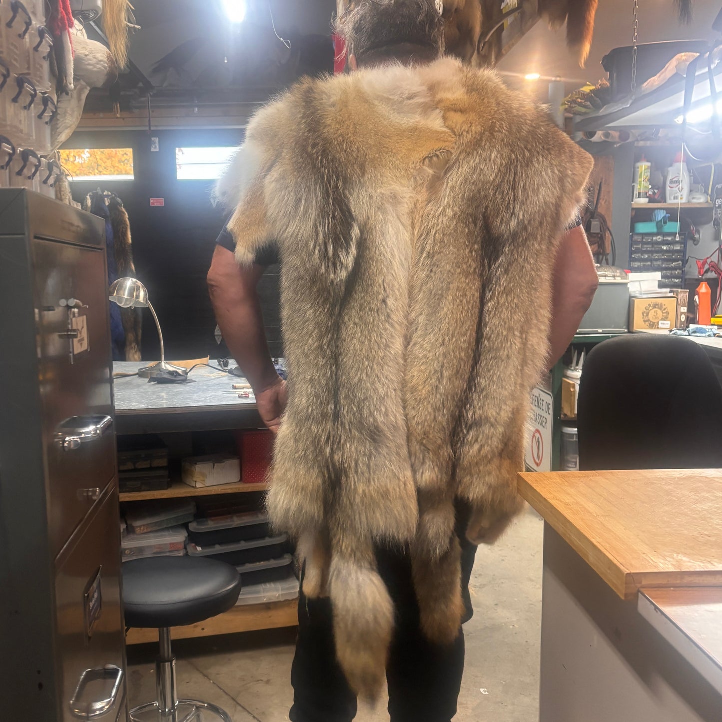 Coyote Fur Cape