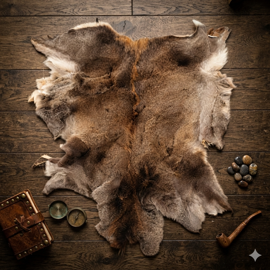 Real Canadian Deer Hide Pelt