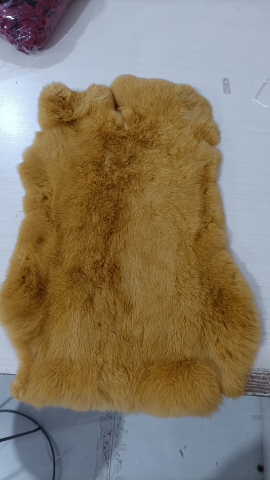 Rabbit Fur - Dyed Yellow