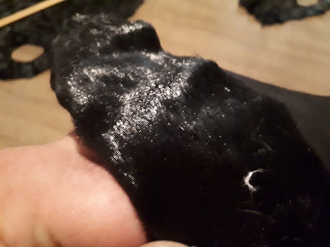 Black Dyed Seal Skins, Large