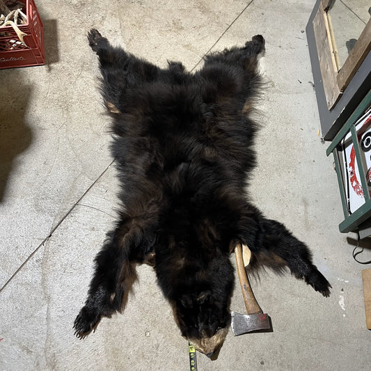 Large Black Bear Fur
