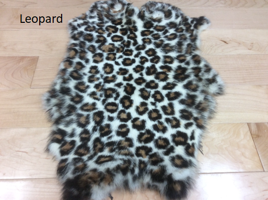 Leopard Print Rabbit Fur